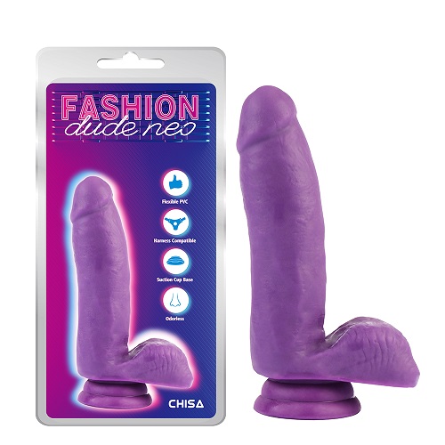 Dildo viola a doppia densità da 6,7 ​​pollici