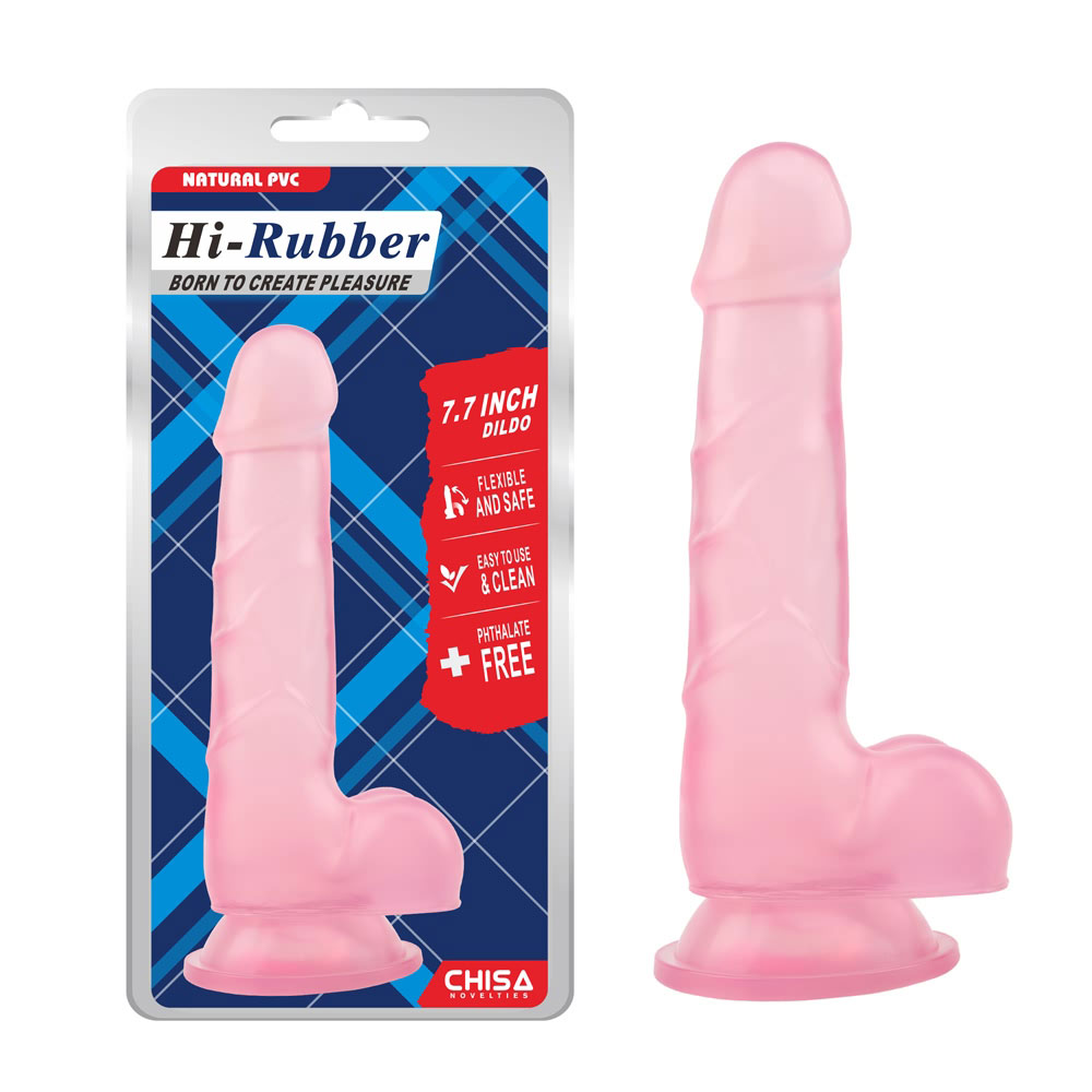 Dildo sottile da 7,7 pollici - rosa