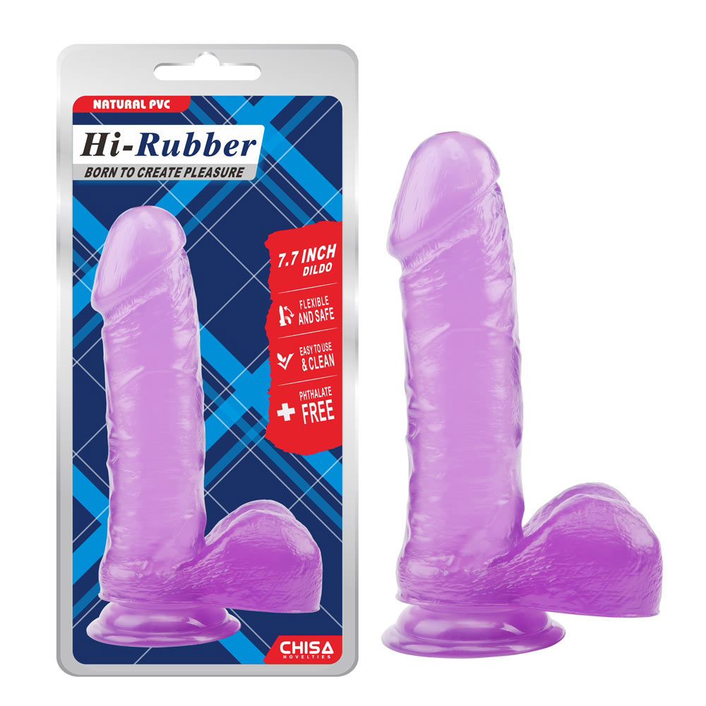 Dildo da 7,7 pollici-viola