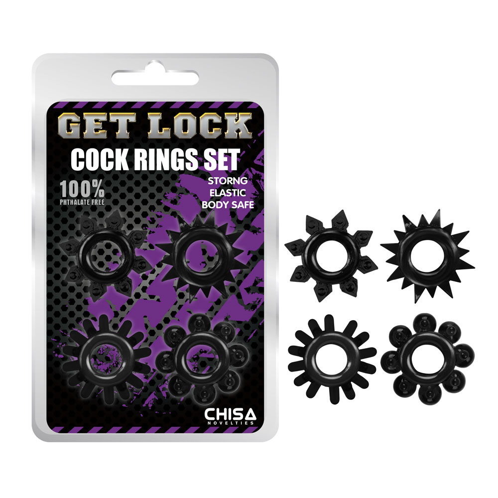 Cock Rings Set-Nero