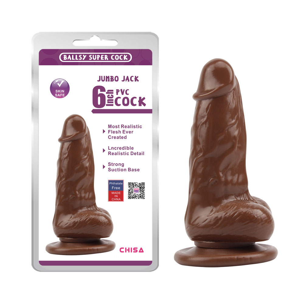 Dildo JUMBO JACK 6 - Marrone